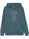 Société Anonyme Logo-print Hoodie In Grün