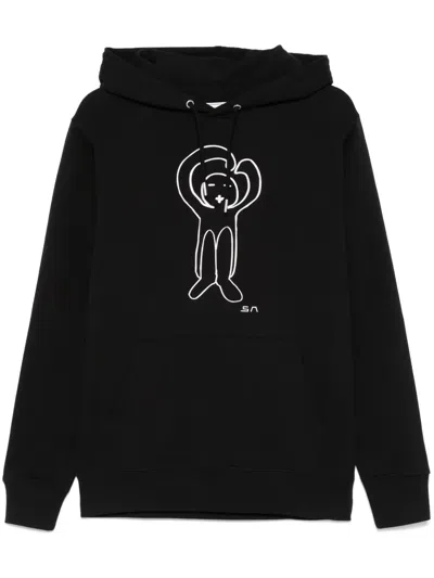 Société Anonyme Logo-print Hoodie In Schwarz