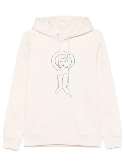 SOCIÉTÉ ANONYME LOGO-PRINT HOODIE