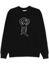Société Anonyme Logo-print Sweatshirt In Schwarz