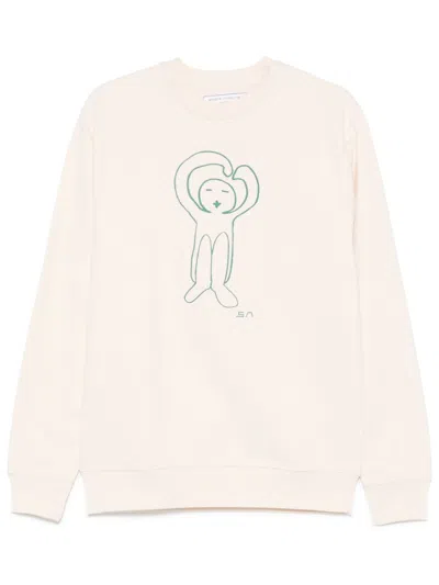 Société Anonyme Logo-print Sweatshirt In Weiss
