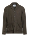 Société Anonyme Man Blazer Khaki Size L Wool In Brown