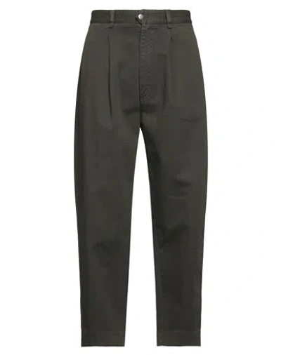 Société Anonyme Man Pants Military Green Size Xs Cotton, Elastane
