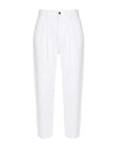 Société Anonyme Man Pants White Size M Cotton
