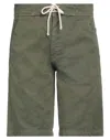 Société Anonyme Man Shorts & Bermuda Shorts Military Green Size S Cotton