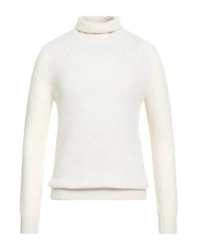 Société Anonyme Man Turtleneck Ivory Size M Merino Wool, Cashmere, Polyamide In Neutral