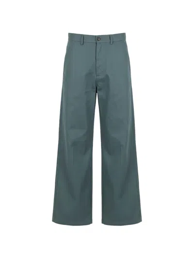 Société Anonyme Mark Button Trousers In Green