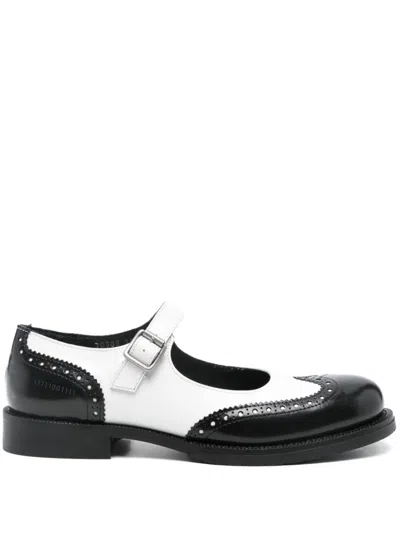 Société Anonyme Mary J Brogues In White