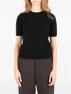 Société Anonyme Meryl Short-sleeve Sweater In Black