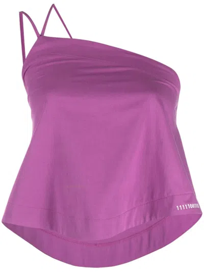 Société Anonyme One-shoulder Sleeveless Top In Purple
