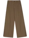 Société Anonyme Open Marl Straight-leg Trousers In Brown