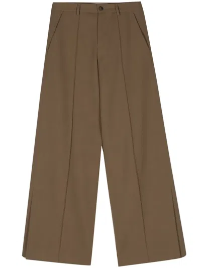 Société Anonyme Open Marl Straight-leg Trousers In Brown