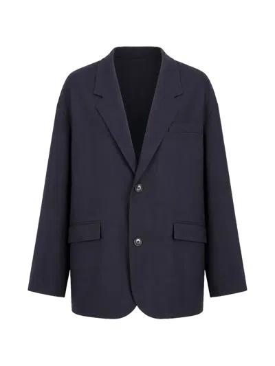 Société Anonyme Oversized Wool Blazer In Blue
