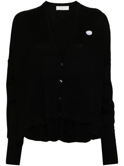 Société Anonyme Patch-detail Cardigan In Black