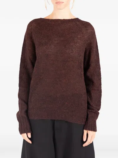 Société Anonyme Phoebe Long-sleeve Sweater In Brown