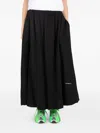 Société Anonyme Pinstripe Elastic-waist A-line Skirt In Black