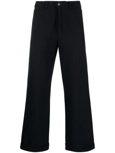 Société Anonyme Straight-leg Tailored Trousers In Blue