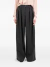 Société Anonyme Pinstripe Pleated Trousers In Gray