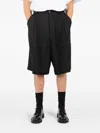 Société Anonyme Pleated Tailored Shorts In Black