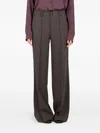 Société Anonyme Pleated Trousers In Brown
