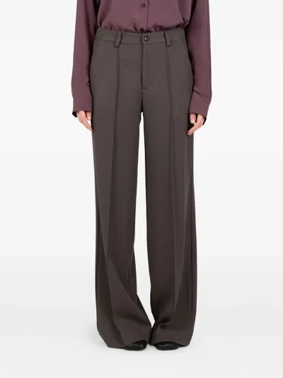 Société Anonyme Pleated Trousers In Brown