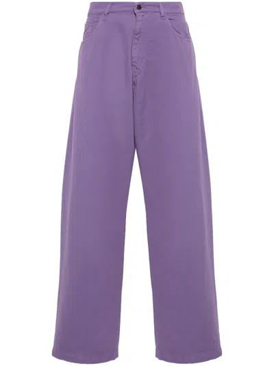 Société Anonyme Red Cross Straight-leg Trousers In Purple