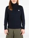 Société Anonyme Roll-neck Logo-patch Sweater In Blue
