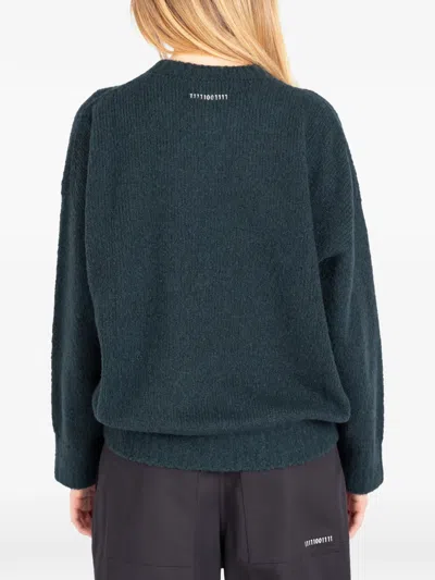 Société Anonyme Rosie Slit-cuff Sweater In Green