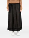 Société Anonyme Sheer A-line Skirt In Black