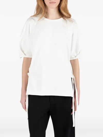 Société Anonyme Side-tie T-shirt In White