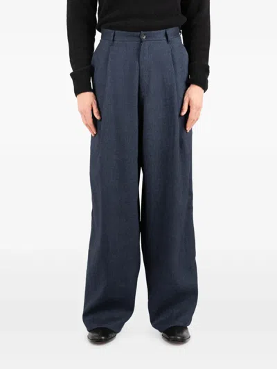 Société Anonyme St Andrew Pleat-detail Trousers In Blue