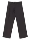 Société Anonyme Striped Trousers In Brown