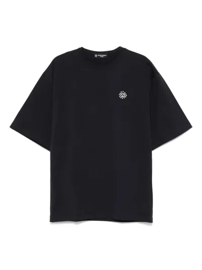 Société Anonyme Text-print T-shirt In Blau