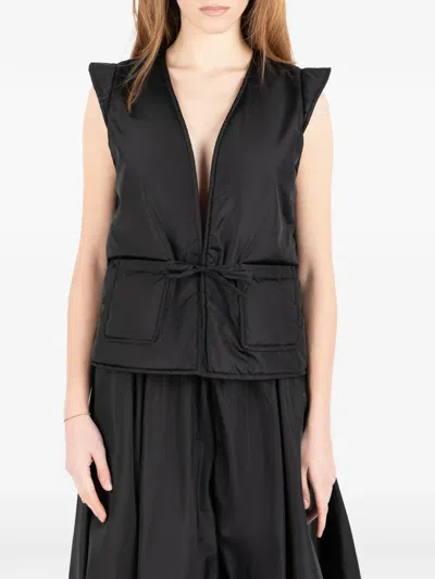 Société Anonyme Tie-detail Waistcoat In Blue