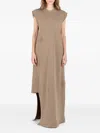 Société Anonyme Trinity Asymmetrical Dress In Brown