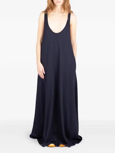 Société Anonyme U-neck Sleeveless Maxi Dress In Blue
