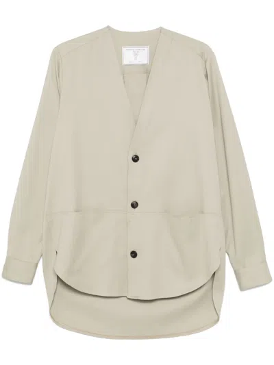 Société Anonyme V-neck Shirt In Neutrals