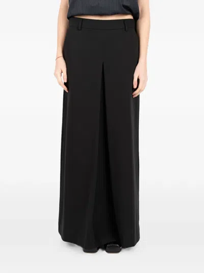 Société Anonyme Victoria Front-slit Maxi Skirt In Black