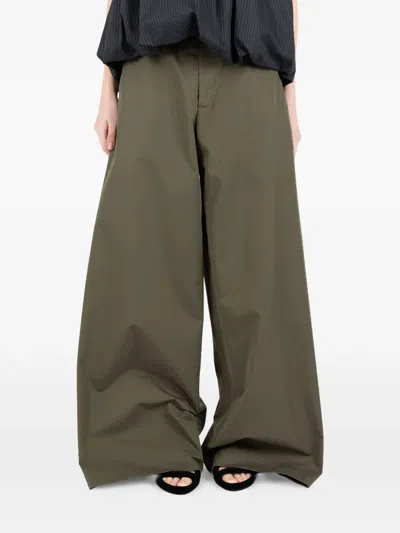 Société Anonyme Wide-leg Trousers In Green