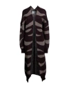 Société Anonyme Woman Cardigan Burgundy Size M/l Acrylic, Mohair Wool, Polyamide In Red