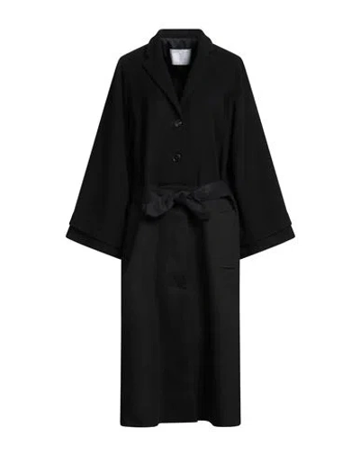 Société Anonyme Woman Coat Black Size L Wool, Cashmere, Cotton