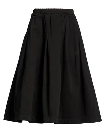 Société Anonyme Woman Midi Skirt Black Size L Cotton