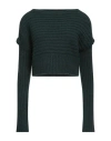Société Anonyme Woman Sweater Dark Green Size Onesize Synthetic Fibers, Wool, Mohair Wool In Green