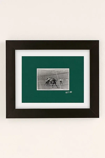 Society 6 Society6 Design Studio Soccer Goal Get In Art Print In Black At Urban Outfitters In Multi