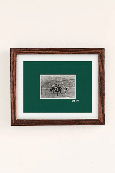 Society 6 Society6 Design Studio Soccer Goal Get In Art Print In Brown At Urban Outfitters In Multi