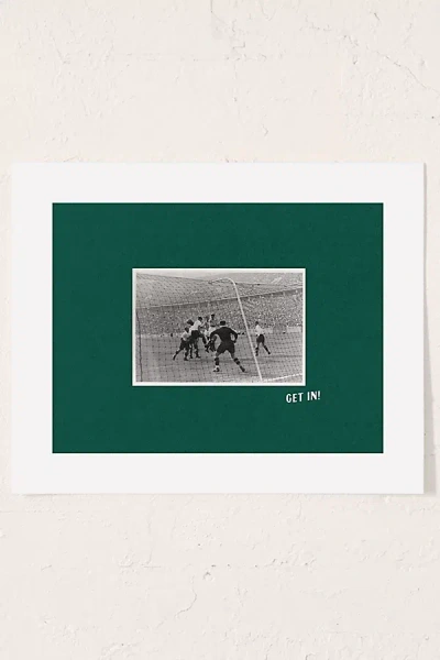 Society 6 Society6 Design Studio Soccer Goal Get In Art Print In Frameless At Urban Outfitters In Multi