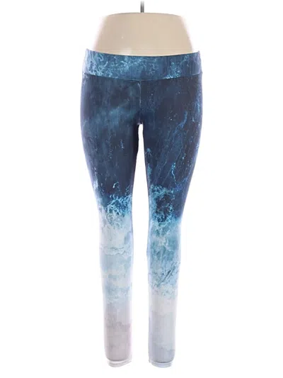 Pre-owned Society 6 Yoga Pants In Blue