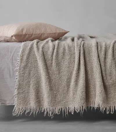 Society Limonta Alpaca-wool Tuis Blanket In Gray
