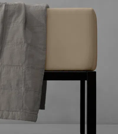 Society Limonta Cotton Nite King Fitted Sheet In Brown