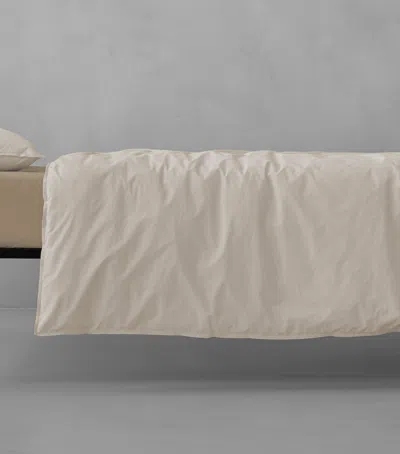 Society Limonta Cotton Nite Super King Duvet Cover Set In White